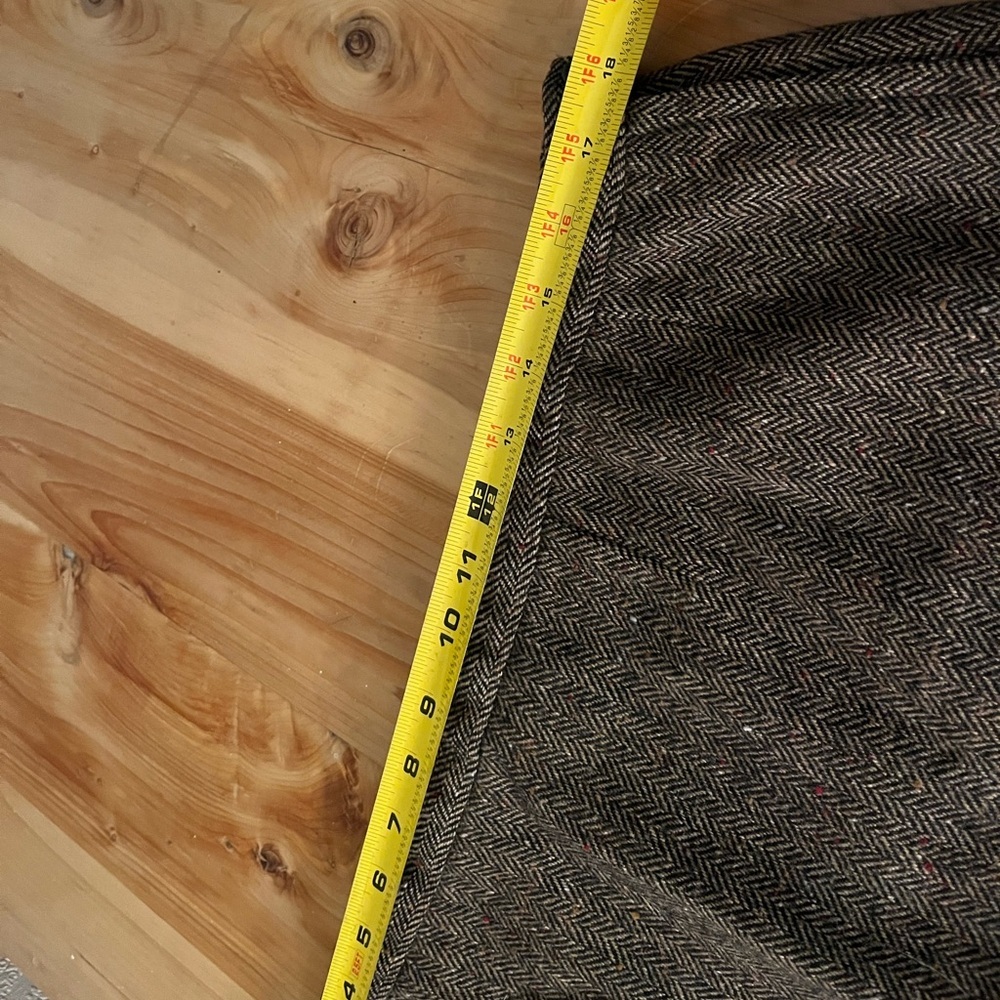 Pendleton Herringbone Wool Brown lined skirt. - image 7